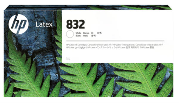 HP 832 1-Liter White Ink Cartridge for Latex 630 W, 700 W, 730 W - 4UV29A