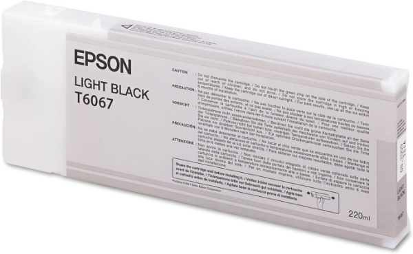 Epson UltraChrome K3 Ink Light Black 220ml for Stylus Pro 4800, 4880 - T606700