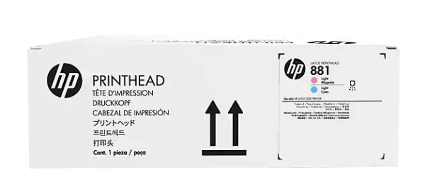 HP 881 Light Magenta/Light Cyan Latex Printhead for HP Latex 1500, 3200, 3600, 3800
