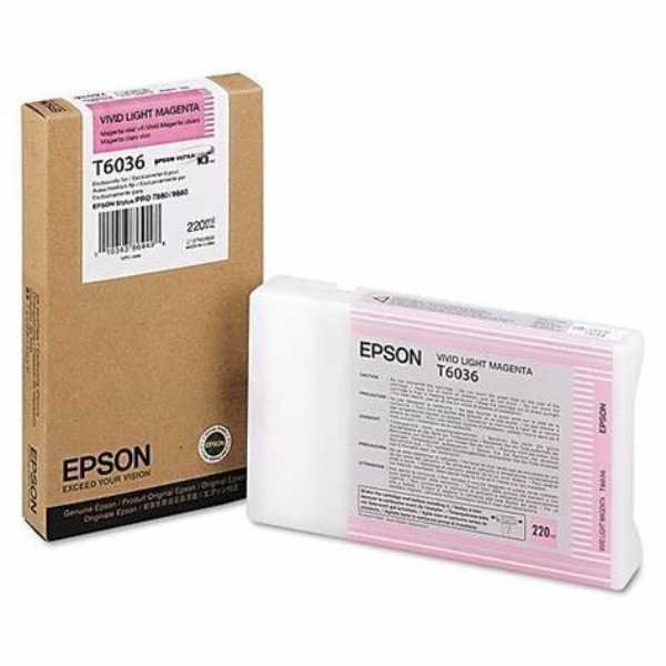 Picture of Epson UltraChrome K3 Ink Vivid Light Magenta 220ml for Stylus Pro 7880, 9880 - T603600