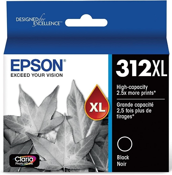 Epson T312XL Claria Photo HD Black Ink for XP-15000, XP-8500, XP-8600, XP-8700 - T312XL120S