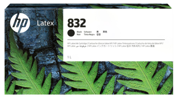 HP 832 1-Liter Black Ink Cartridge for Latex 630, 630 W, 700, 700W, 730, 730W