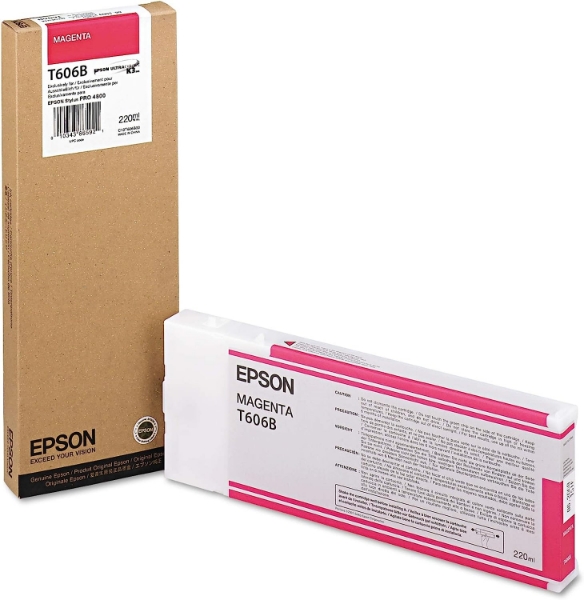 Epson UltraChrome K3 Ink Magenta 220ml for Stylus Pro 4800 T606B00