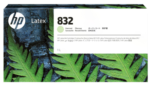 HP 832 1-Liter Overcoat Ink Cartridge for Latex 630, 630 W, 700, 700W