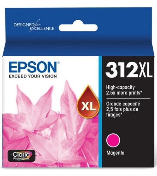 Epson T312XL Claria Photo HD Magenta Ink for XP-15000, XP8500, XP-8600, XP-8700 - T312XL320S