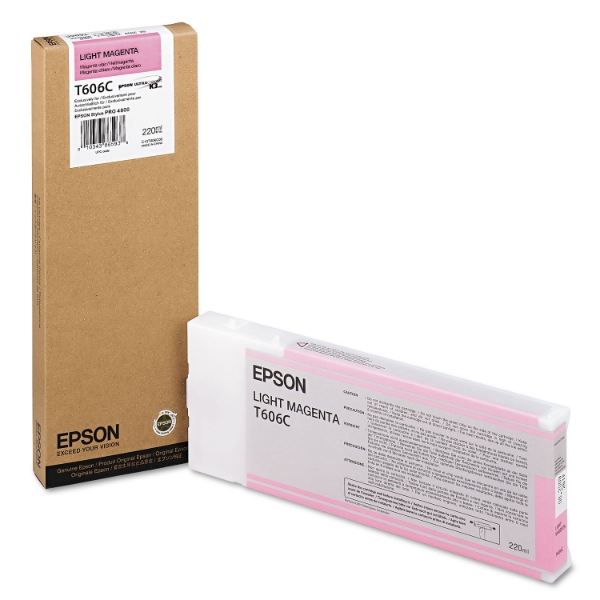 Epson UltraChrome K3 Ink Light Magenta 220ml for Stylus Pro 4800 - T606C00