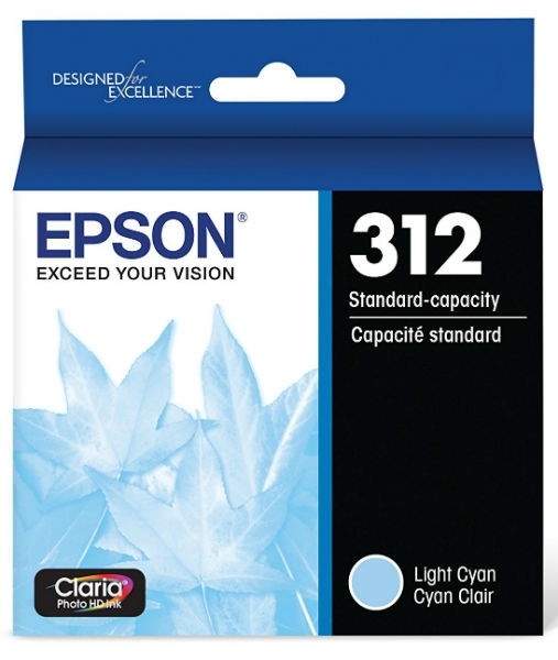 Epson 312 Claria Photo HD Light Cyan Ink for XP-8500, XP-8600, XP-8700 - T312520S