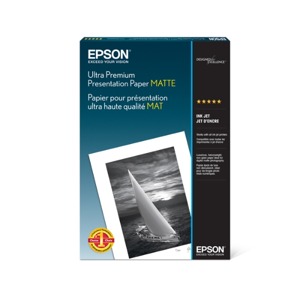 EPSON Ultra Premium Presentation Paper Matte 192gsm 17"x22" - 50 Sheets