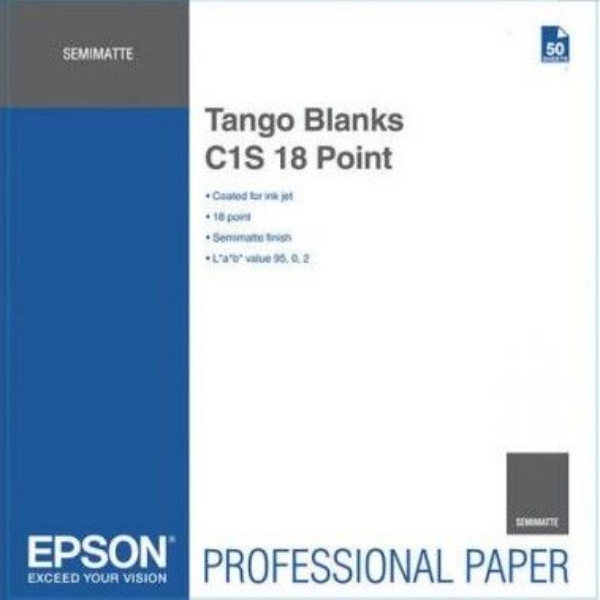 EPSON Tango Blanks C1S 18 Point 17"x24" (50 Sheets)	