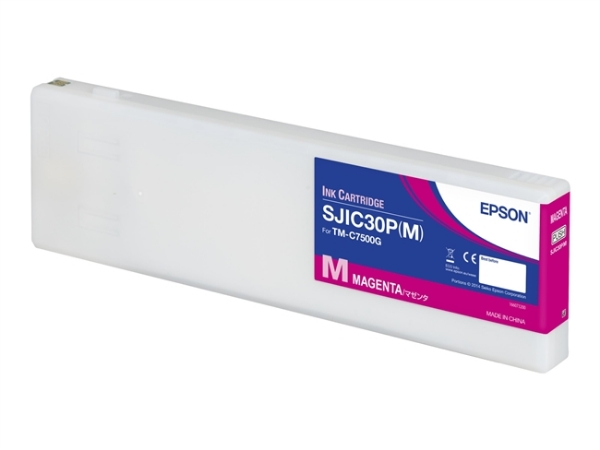 Epson SJIC30P Magenta Gloss Ink Cartridge for ColorWorks C7500G, C7500GE C33S020637	