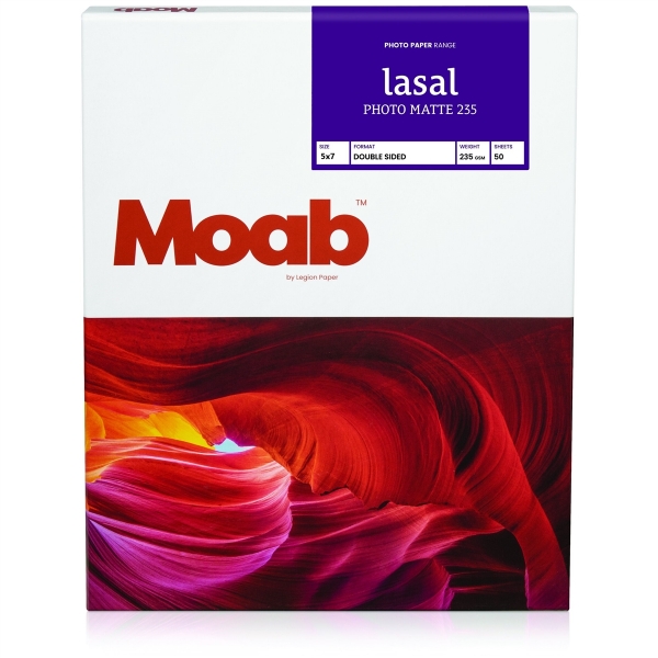 Moab Lasal Photo Matte 235gsm 5"x7" - 50 Sheets