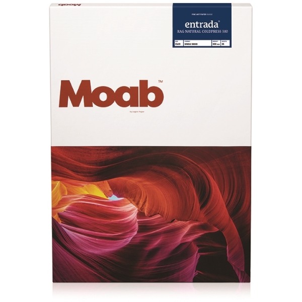 Moab Entrada Rag Natural Coldpress 300gsm 13"x19" (A3+) - 25 Sheets