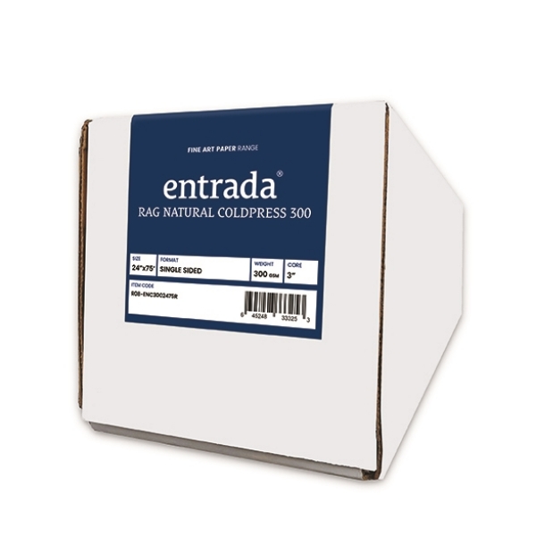 Moab Entrada Rag Natural Coldpress 300gsm 24"x75' Roll