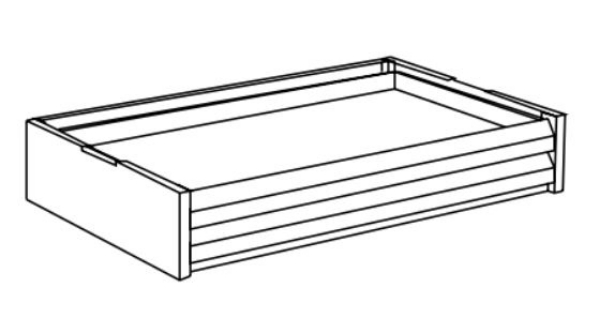 GTI Dual 2in x 26.5in x 17.5in flat file drawers for EVS-2028 (raises unit 8in)