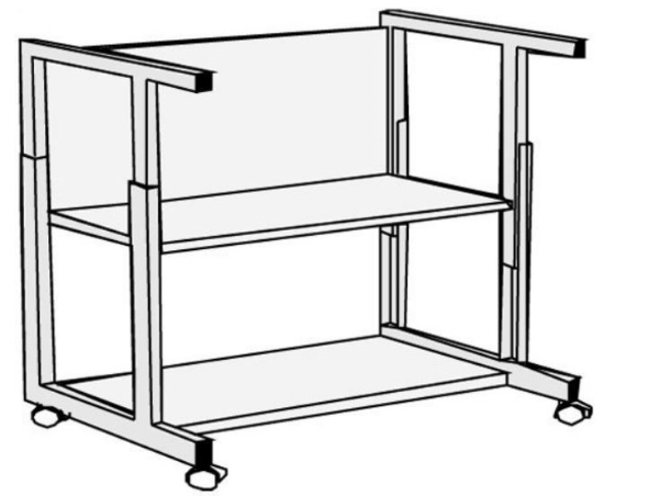 GTI Floor stand for EVS-2028, height adjustable