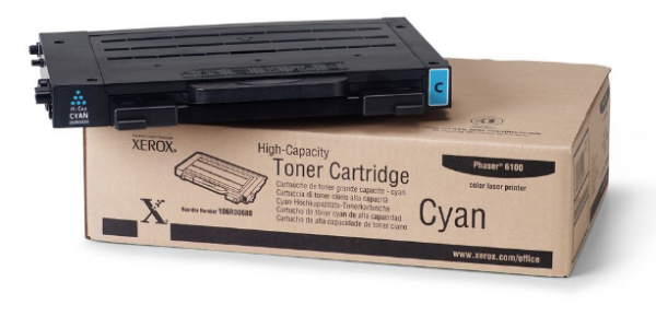 Xerox Phaser 6100 High Capacity Cyan Toner Cartridge - 106R00680
