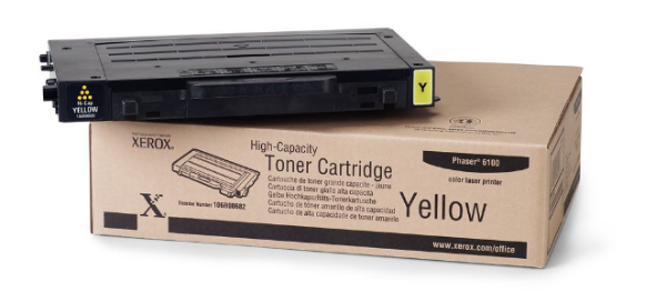 Xerox Yellow High Capacity Toner Cartridge Phaser 6100 - 106R00682