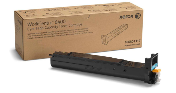 Xerox WorkCentre 6400 Cyan High-Capacity Toner Cartridge - 106R01317