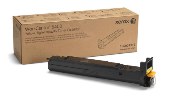 Xerox WorkCentre 6400 Yellow High-Capacity Toner Cartridge - 106R01319