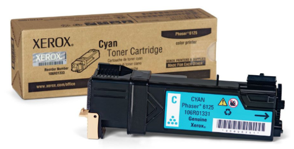 Xerox Cyan Toner Cartridge for Phaser 6125 - 106R01331