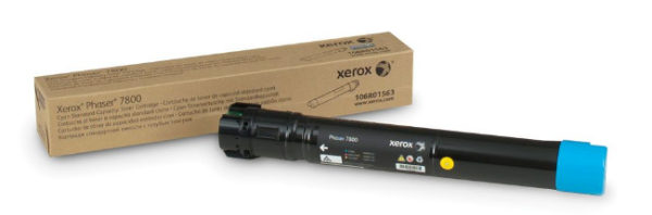 Xerox Cyan Standard Capacity Toner Cartridge for Phaser 7800 - 106R01563
