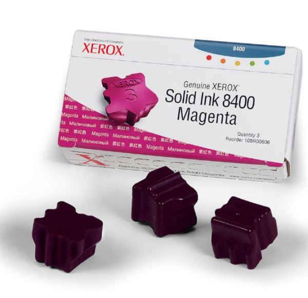 Xerox Phaser 8400 Magenta Solid Ink Pack (3 Sticks) *NON-RETURNABLE - 108R00606