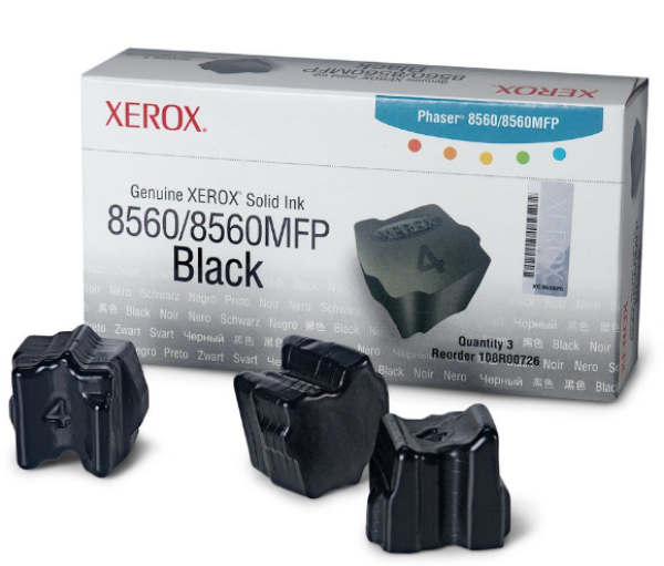 Xerox Phaser 8560/8560MFP Black Solid Ink Pack (3 Sticks) - 108R00726