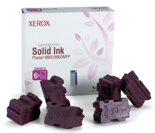 Xerox Phaser 8860/8860MFP Magenta Solid Ink Pack (6 Sticks) - 108R00747