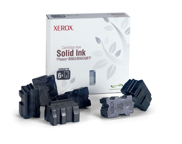Xerox Black Solid Ink Pack Phaser 8860/8860MFP (6 Sticks) - 108R00749