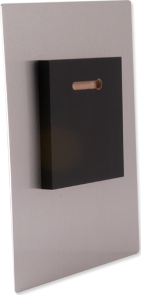 ChromaLuxe Matte Black MDF Black Shadow Mount Block for Hanging Panels 4.5" x 4.5" (0.5" thick) - 20 per Case