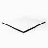 ChromaLuxe Gloss White Hardboard Square Wall Tiles w/Mount 8" x 8" (0.25" thick) - 12 per Case