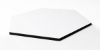 ChromaLuxe Gloss White Hardboard Heaxagon Wall Tiles w/Mount 8" x 9.2" (0.25" thick) - 12 per Case