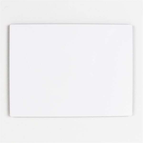 ChromaLuxe Gloss White Hardboard Rectangle Wall Tiles w/Mount 6" x 8" (0.25" thick) - 12 per Case