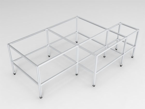 Keencut M-Bench System Bench Addition - 2’x2' (22"L x 23.75"W x 35.5"H)