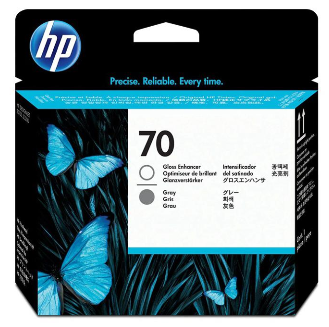 HP 70, (C9410A) Gloss Enhancer/Gray Printhead HP 70, (C9410A) Gloss Enhancer/Gray Printhead