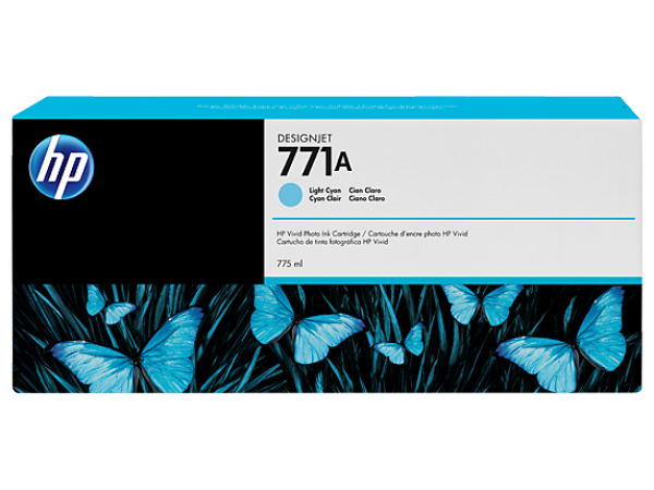 HP 771 775-ml Ink Cartridge Light Cyan - B6Y20A