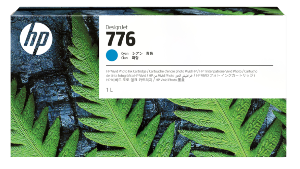 HP 776 1-liter Cyan DesignJet Ink Cartridge for DesignJet Z9+ Pro