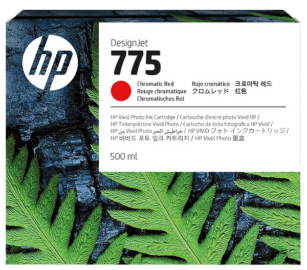HP 775 500ml Chromatic Red DesignJet Ink Cartridge for DesignJet Z6 Pro