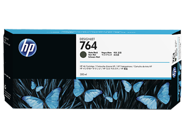 HP 764 300-ml Matte Black DesignJet Ink Cartridge for HP DesignJet T3500 - C1Q16A