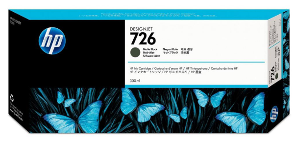 HP 726 300-ml Matte Black DesignJet Ink Cartridge for HP DesignJet T795 - CH575A