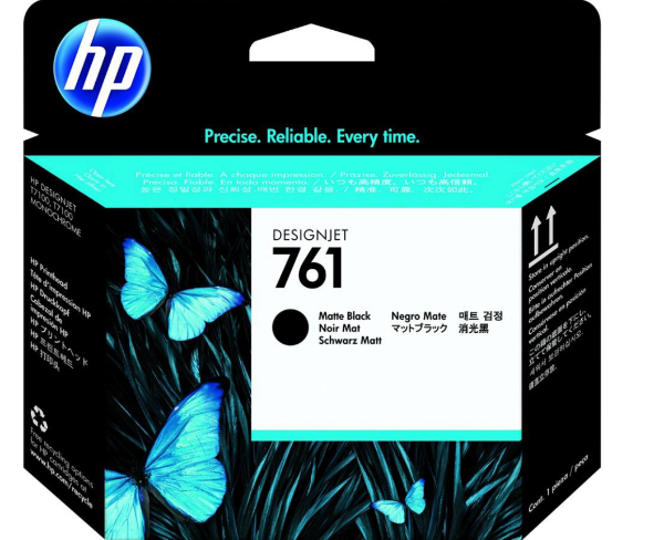HP 761 Matte Black DesignJet Printhead for HP DesignJet T7100, T7200 - CH648A