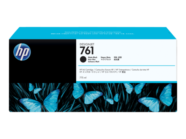 HP 761 775-ml Matte Black DesignJet Ink Cartridge for DesignJet T7100, T7200 - CM997A
