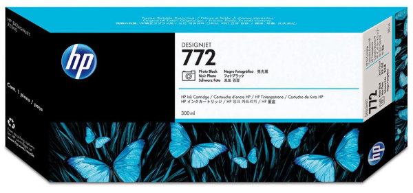 HP 772 300-ml Photo Black Designjet Ink Cartridge for HP DesignJet Z5200, Z5400 - CN633A