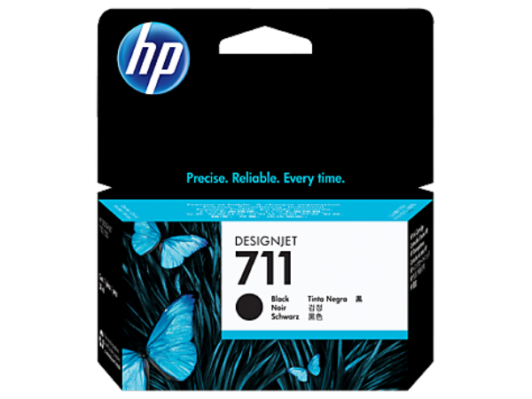 HP 711 Black 38-ml ink cartridge for T120, T520 - CZ129A