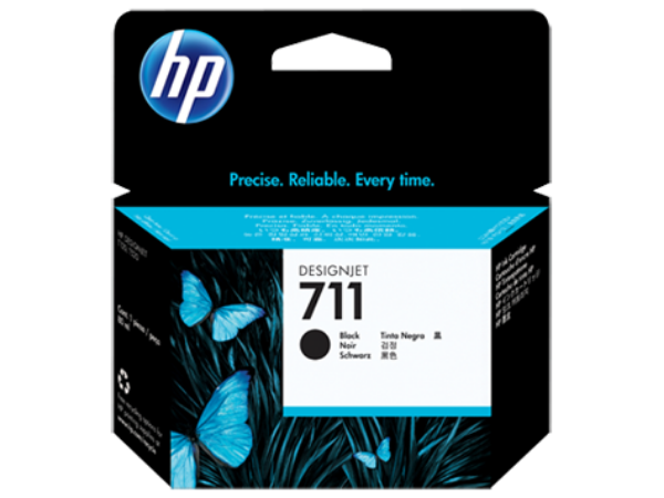 HP 711 Black 80-ml ink cartridge for T120, T520 - CZ133A