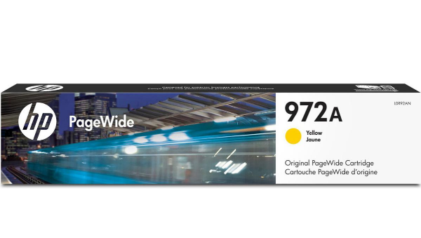 HP 972A Yellow Original PageWide Ink Cartridge for HP PageWide Pro Multifunction 477dw , 477d2, 552dw, 452dw, 452dn, 577z, 577dw