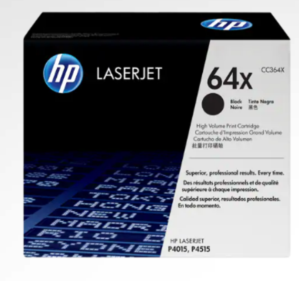 HP 64X High Yield Black LaserJet Toner Cartridge - CC364X
