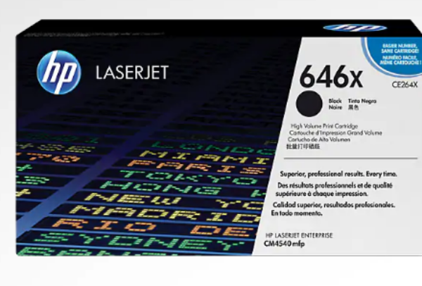 HP 646X High Yield Black Original LaserJet Toner Cartridge - CE264X