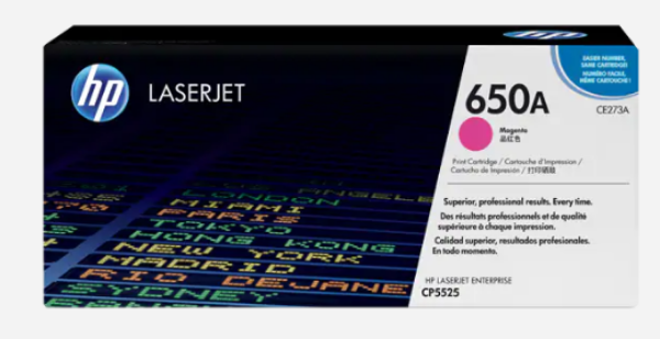 HP 650A Magenta LaserJet Toner Cartridge - CE273A