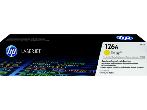 HP 126A Yellow Toner Cartridge - CE312A